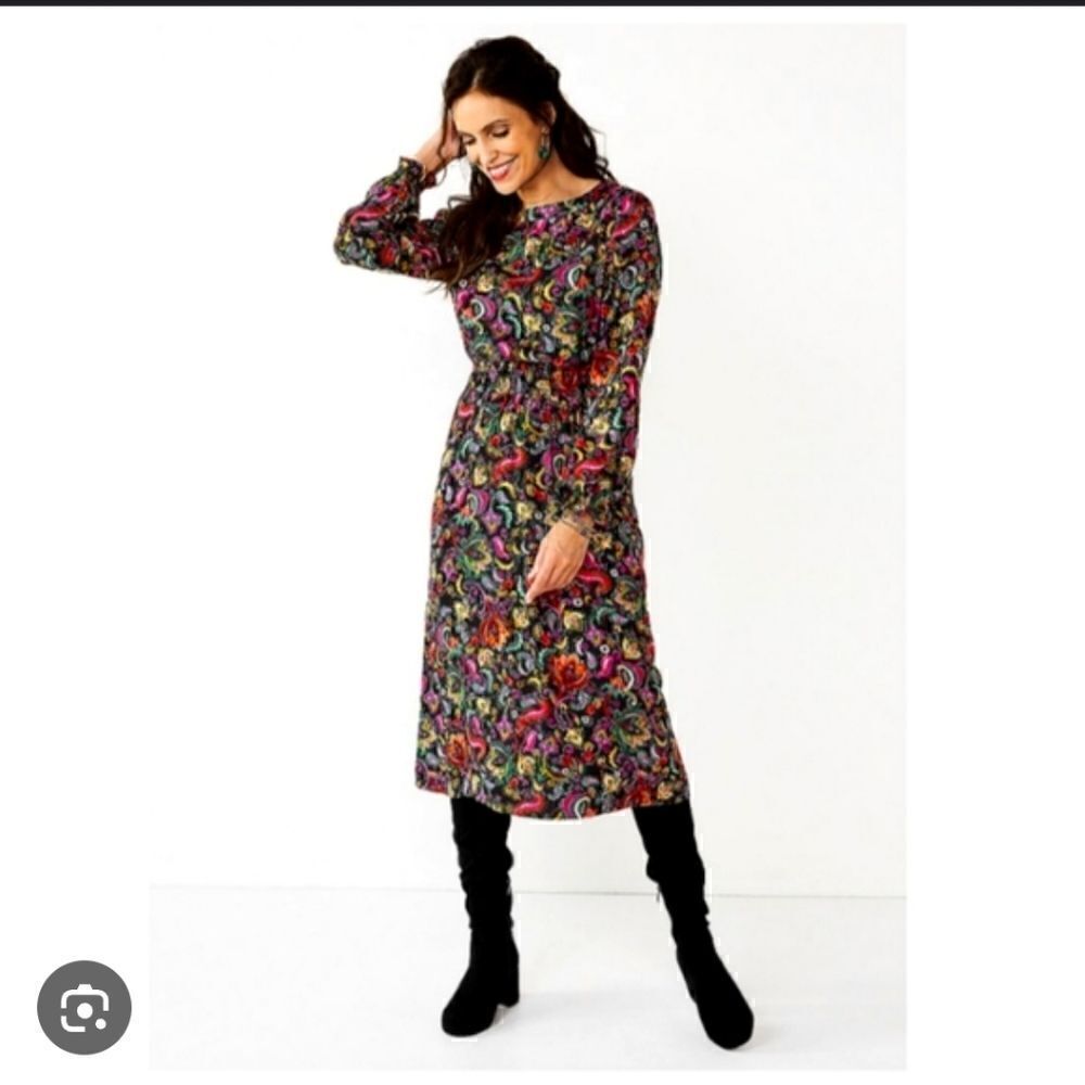🔥 Take 50% OFF- Croft&Barrow Multicolor Vibrant Plus Women's Dress, Size-3X